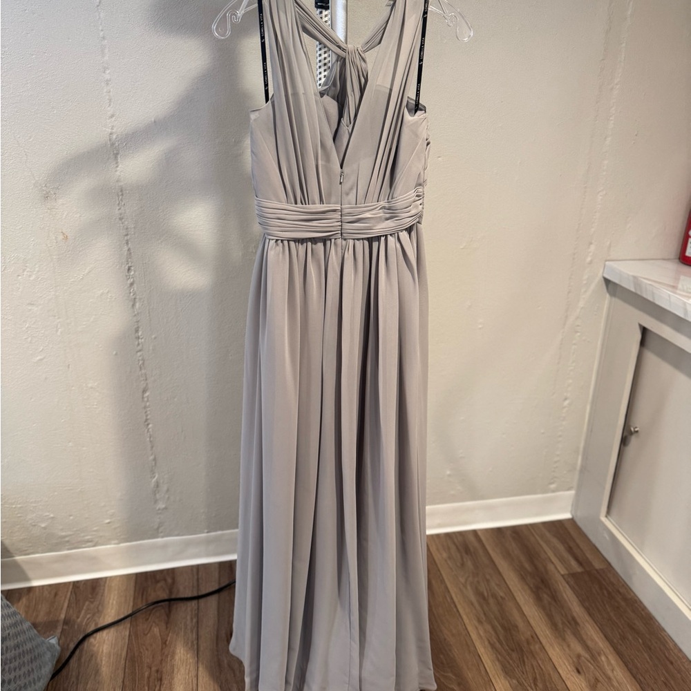 Elegant Gray Evening Dress